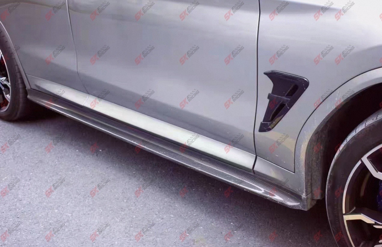 Fits BMW X3M F97 X4M F98 2020-2021 Carbon Fiber/Forged/Unpainted FRP Side Skirts