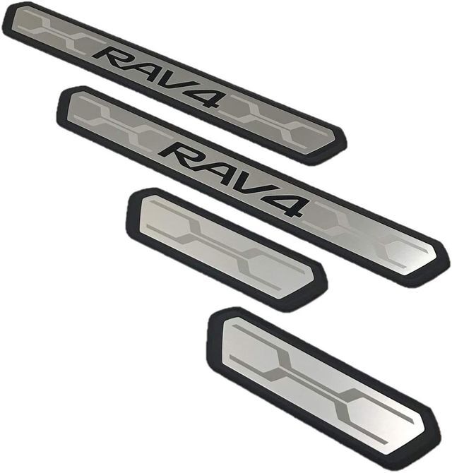 Genuine Toyota RAV4 Stainless Steel Door Sill Guards/Protectors 4 Piece Set