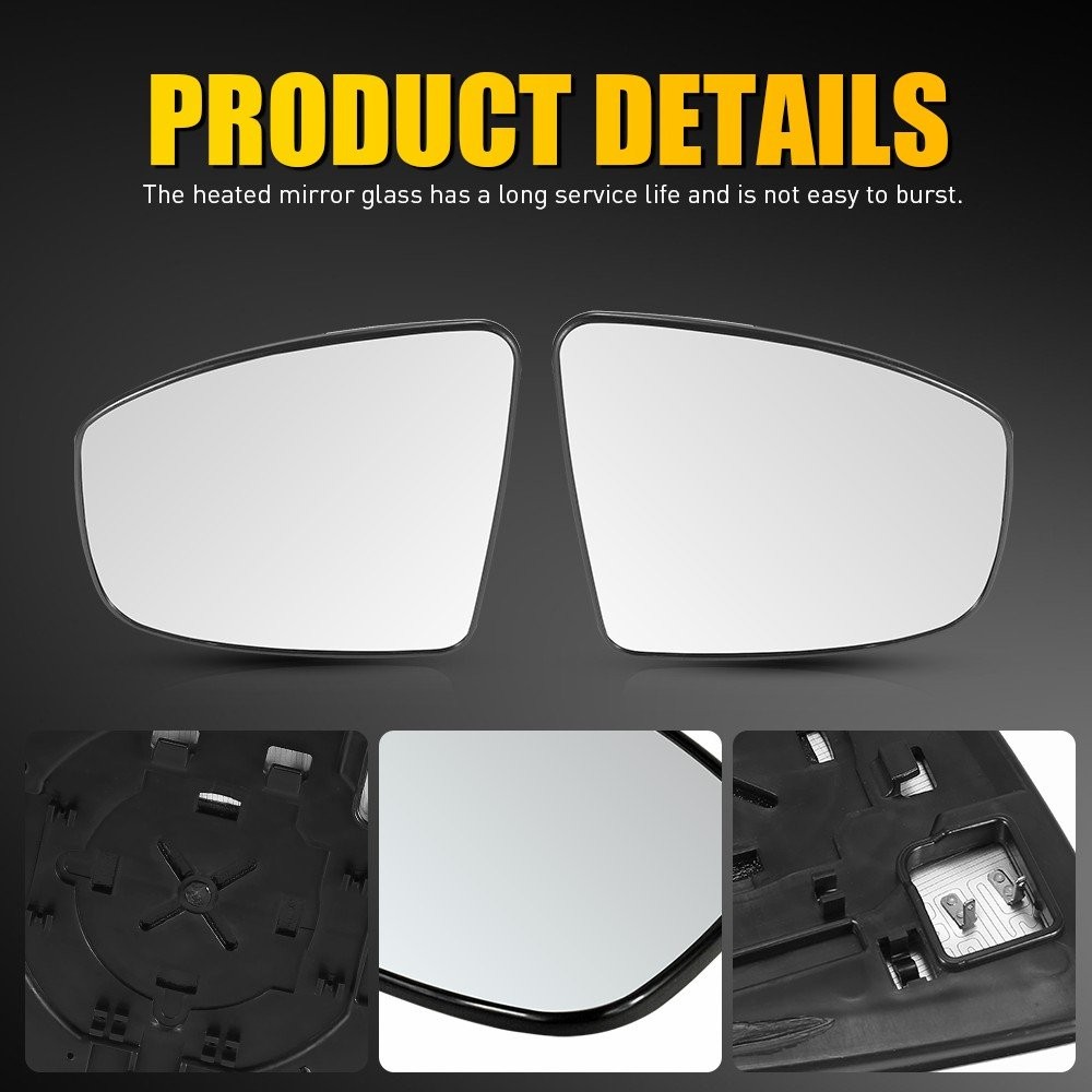 Mirror Glass For 2009-2014 Nissan Murano w/ Backing Plate LH RH Side GA-NI1120