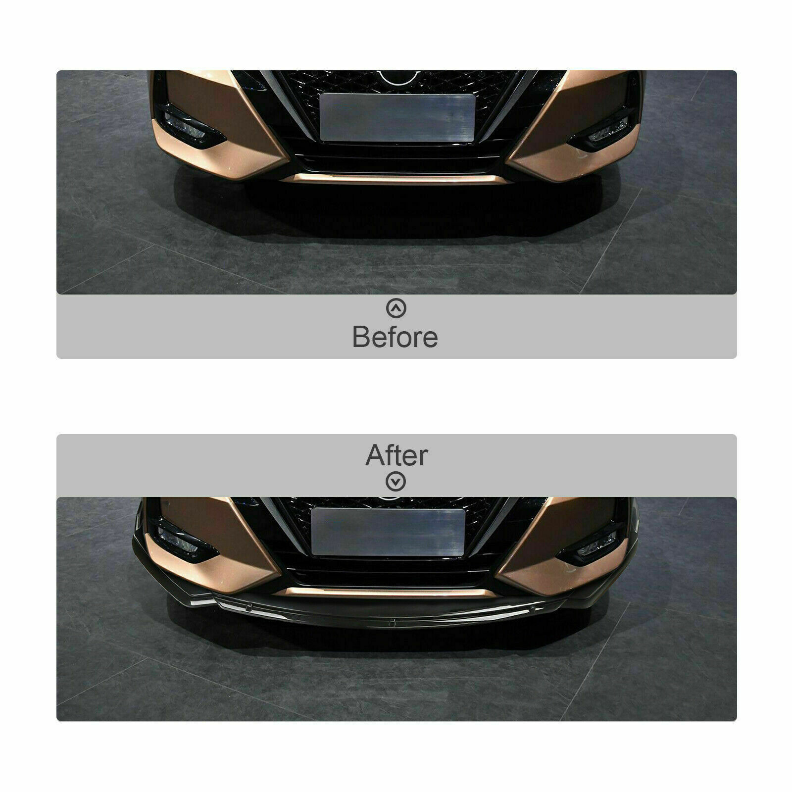Front Bumper Lip Spoiler Splitter 4Pcs For Honda Accord Carbon Fiber Style