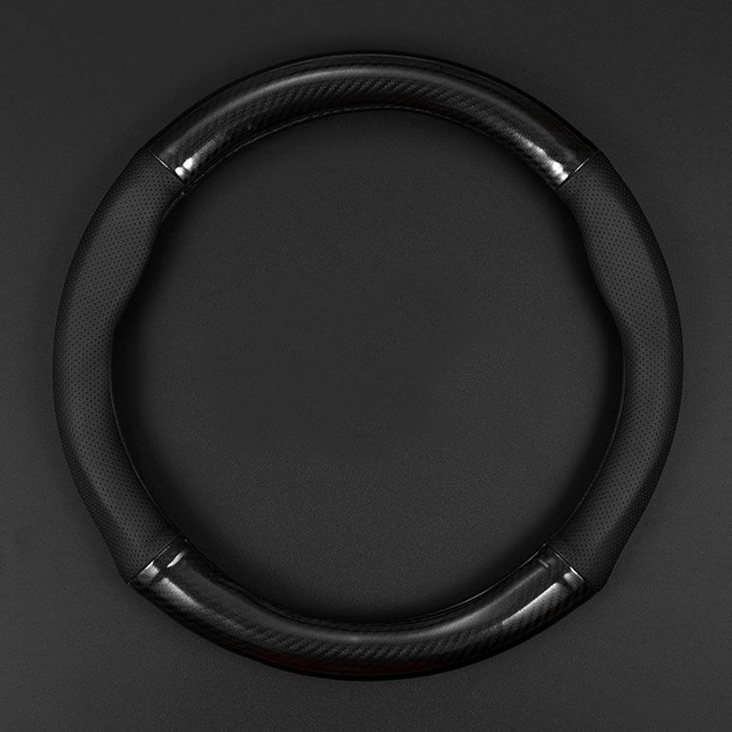 Car Accessories For Acura Steering Wheel Cover Carbon Fiber Good Grip Round