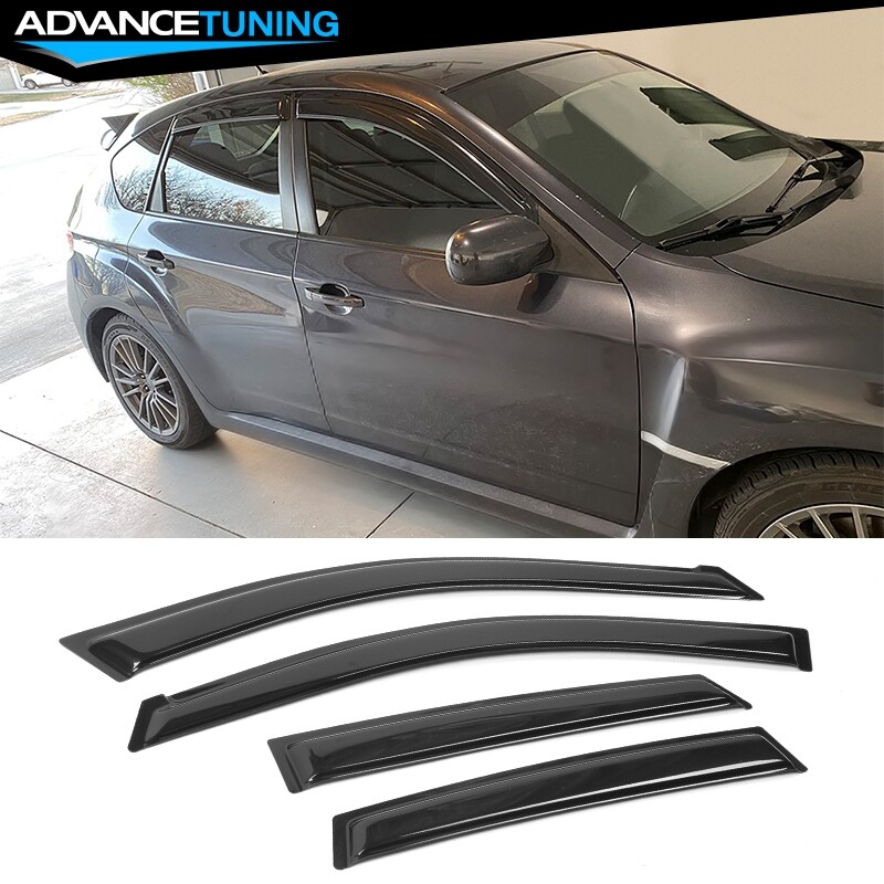Fits 08-11 Impreza 08-14 WRX STI Acrylic Window Vent Visor Rain Guard Deflector