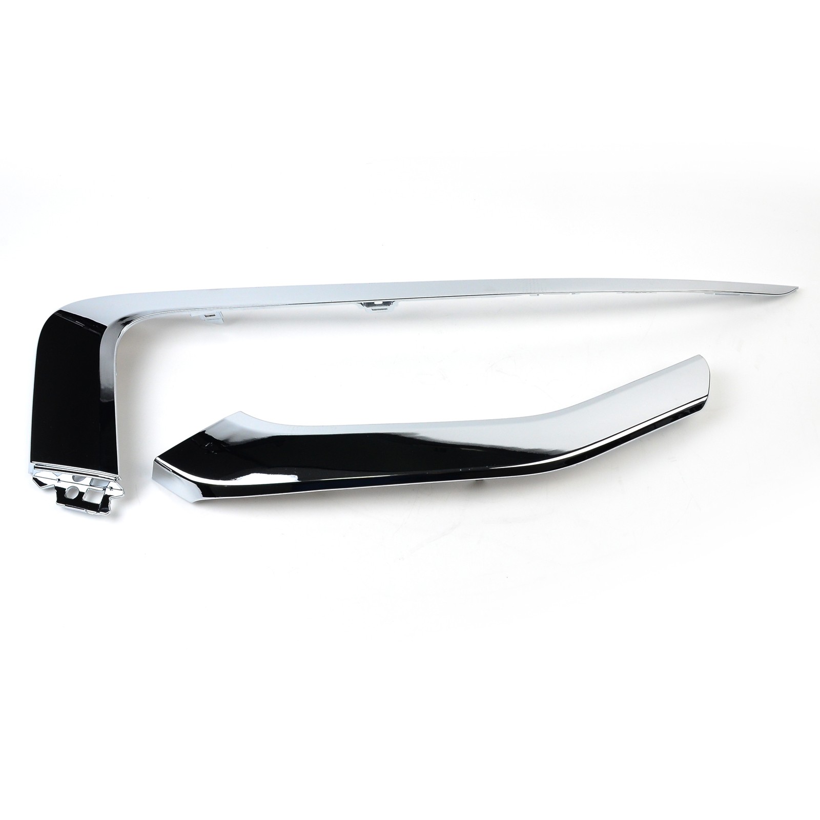 Front Bumper Trim Molding Upper Lower Pair For Mitsubishi Eclipse Cross 2022-25