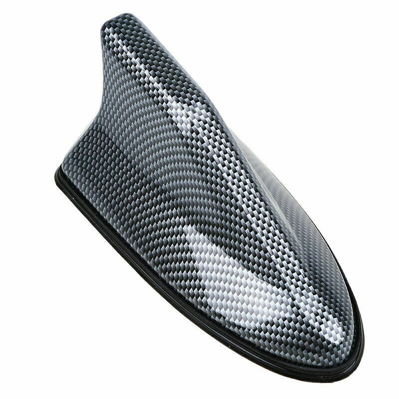 Car SUV Shark Fin Roof Antenna Radio AM/FM Signal Aerial Universal Carbon Fiber