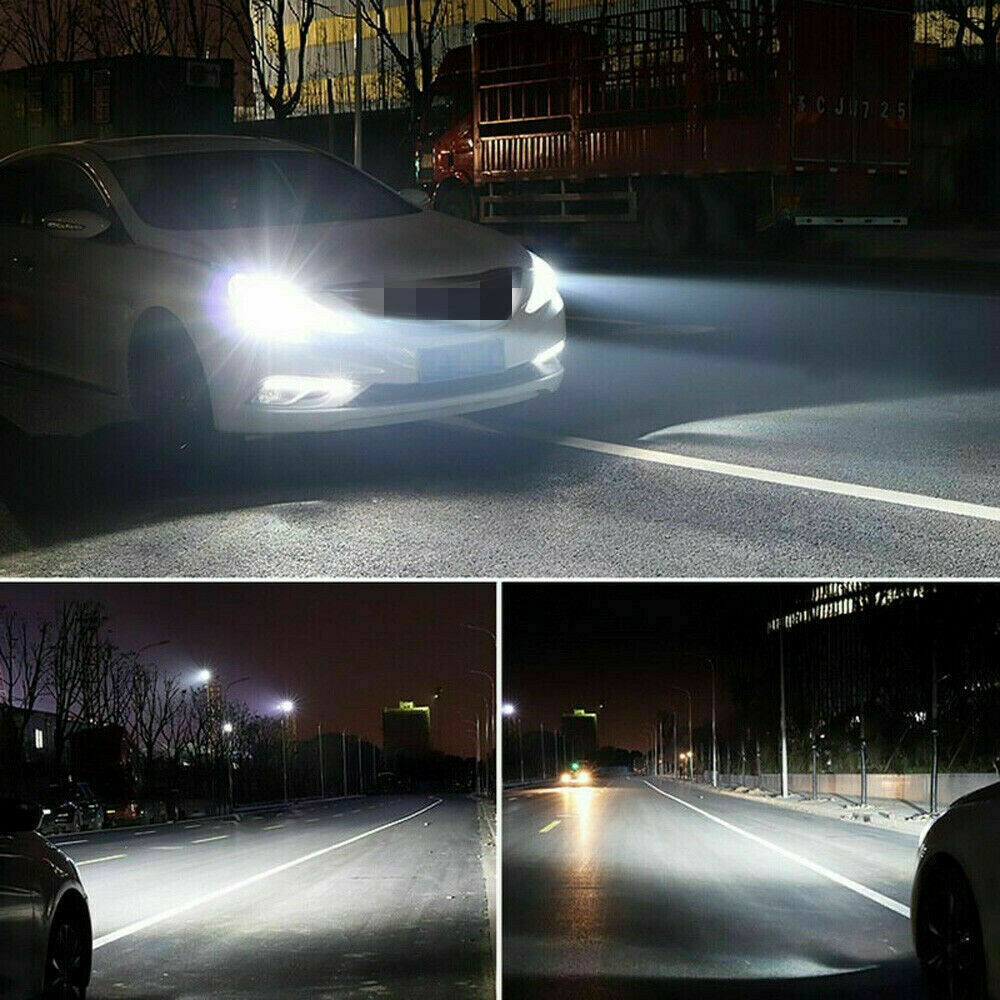 Cool White 6000K LED Headlight Kit 9005 9006 Bulbs High + Low Beam Combo Lamp