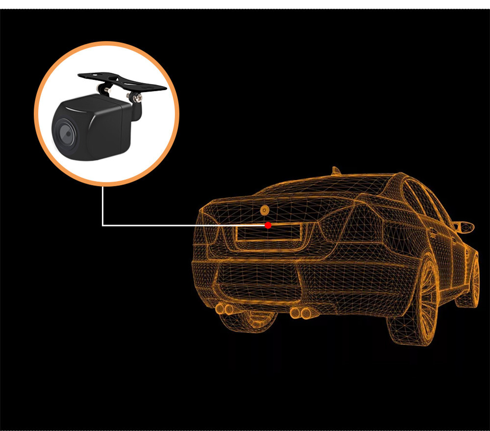 Car WIFI Rear View Camera Reverse Backup Camera For Android IOS Night Vision