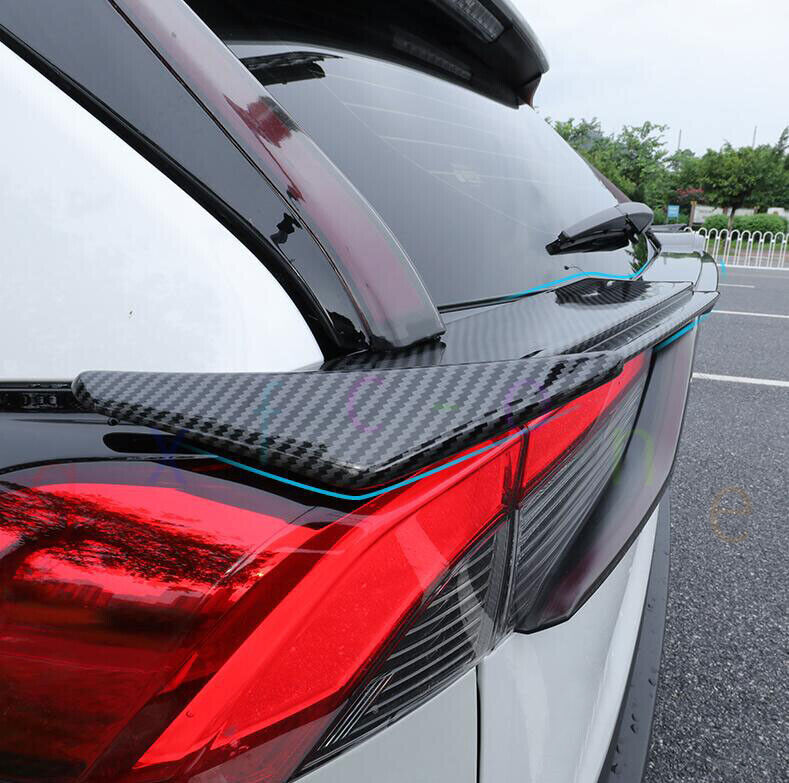 For Toyota RAV4 ABS Carbon Fiber Look Rear Tail Trunk Spoiler Wing Lip 19-23 N