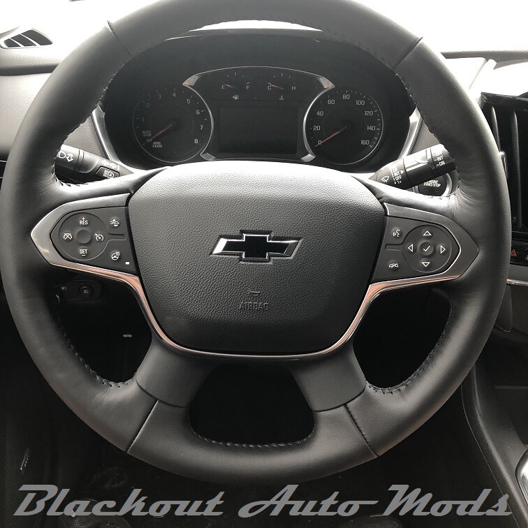 Matte Black Vinyl BowTie Steering Wheel Emblem Overlay Decal Chevrolet Cruze