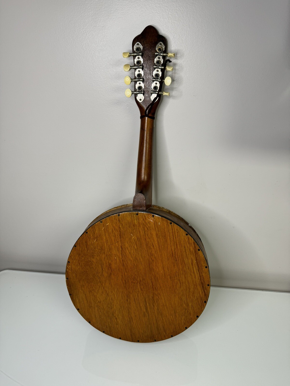 Antique Round Body Mandolin 8 String Restoration Project Instrument Handmade