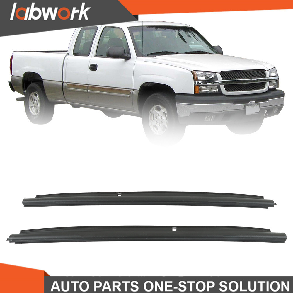 Labwork Front Outer Window Sweep Seals Pair For 99-06 Silverado/Sierra 1500 2pcs