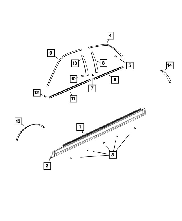 Genuine Mopar Trim Clip 68283229AA