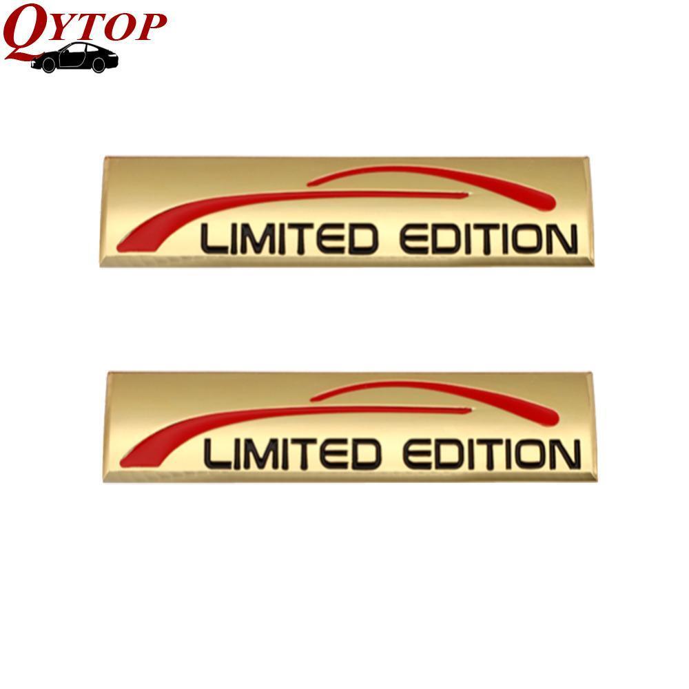 Metal 2x Gold Limited Edition Sport Car Fender Door Trunk Emblem Badge Universal