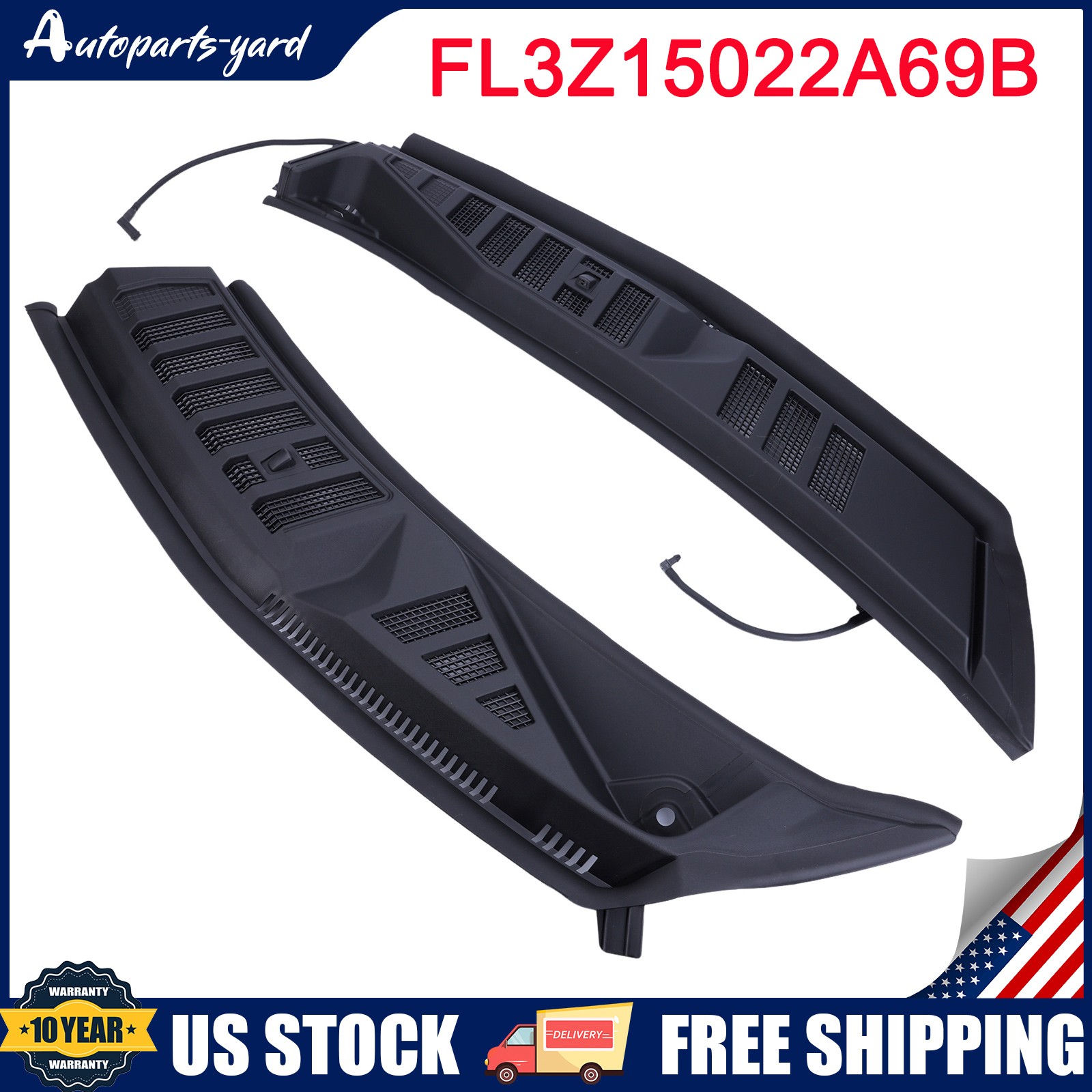 FL3Z15022A69B Windshield Cowl Panel Cover Replacement For Ford F-150 2015-2020