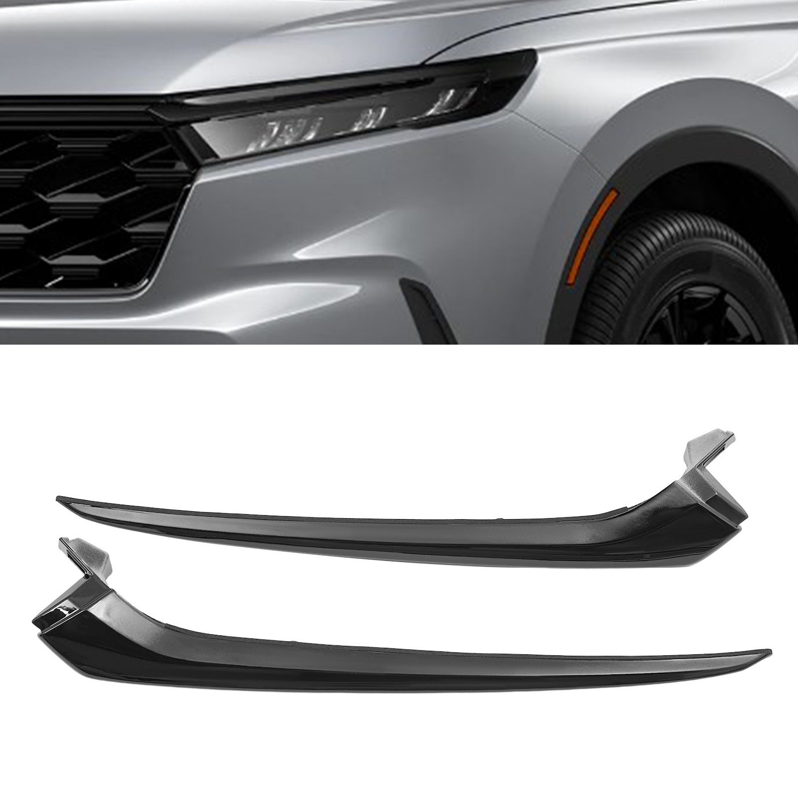 Headlight Trim Left & Right Front Headlight Trim Molding For 2023-2024 Honda CRV