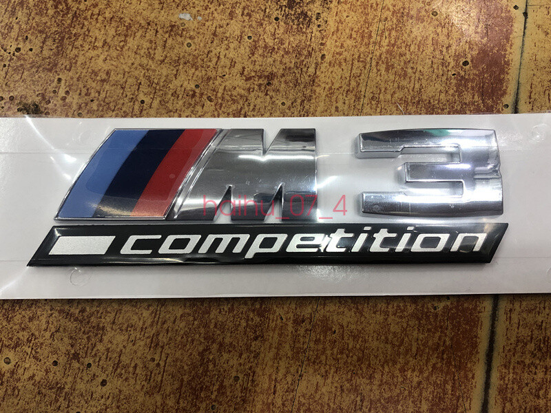 Luggage Lid High Quality ABS “COMPETITION M3” Emblem Decal Badge for M3