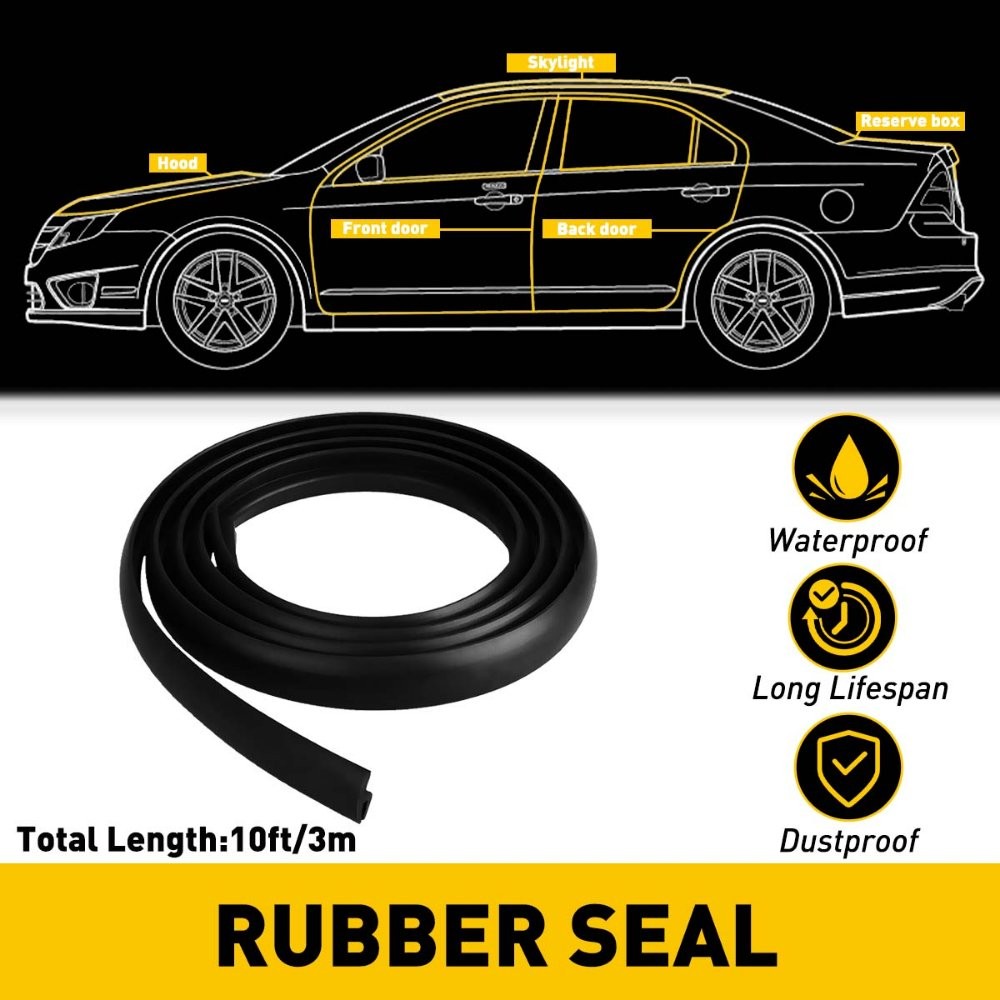 Windshield Rubber Molding Seal Trim Universal and Windows 10FT Windscreen A7