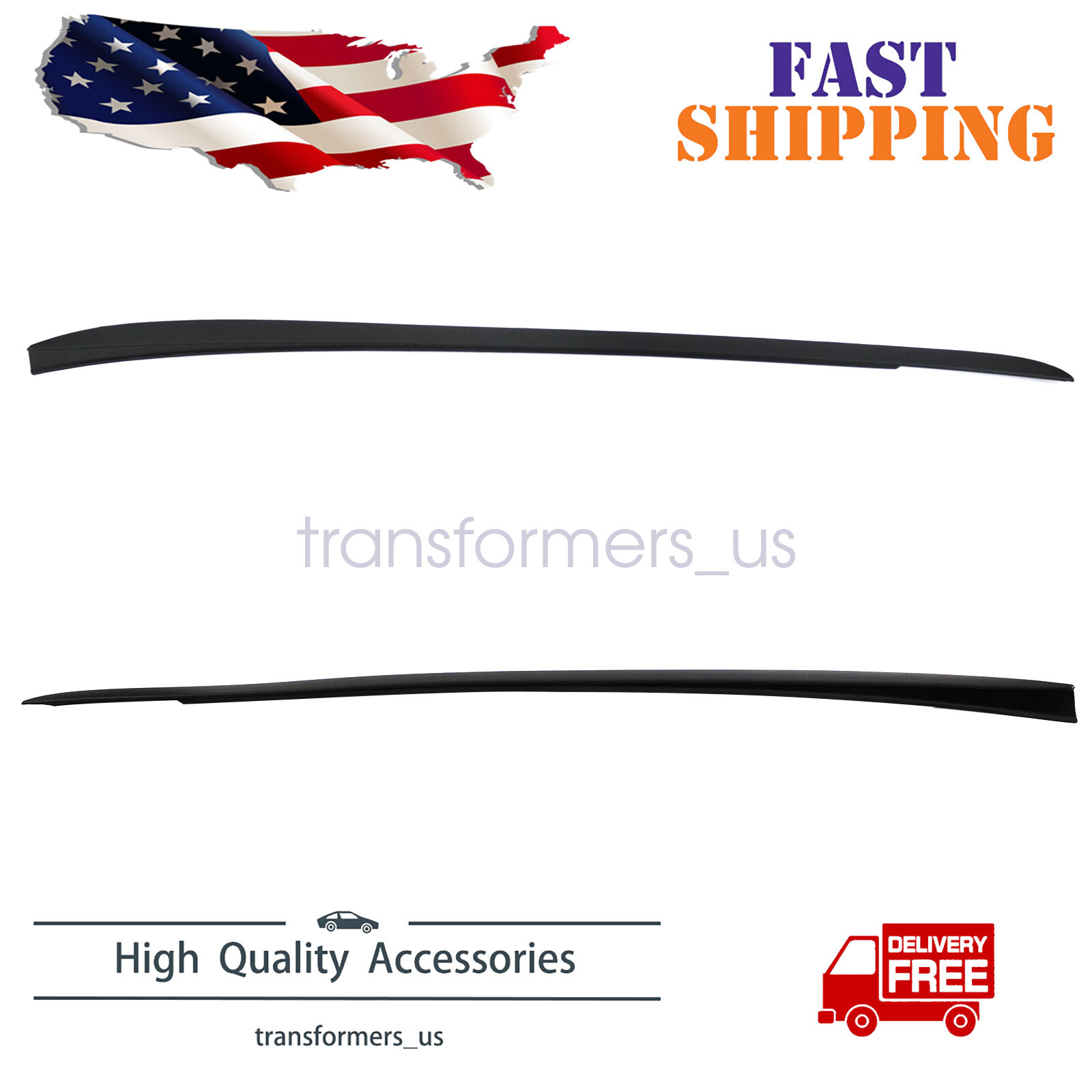 NEW For Ford Focus 2012-2018 Driver & Passenger side Windshield Pillar Molding