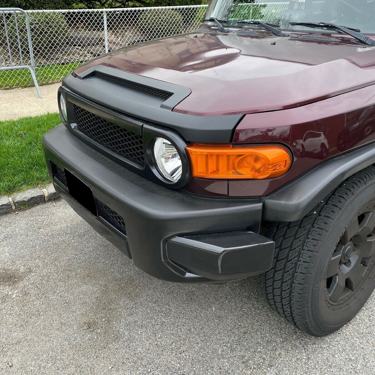 For 76180-35031-C0 For Toyota FJ Cruiser 07-14 Bulge Hood Scoop Molding BLACK