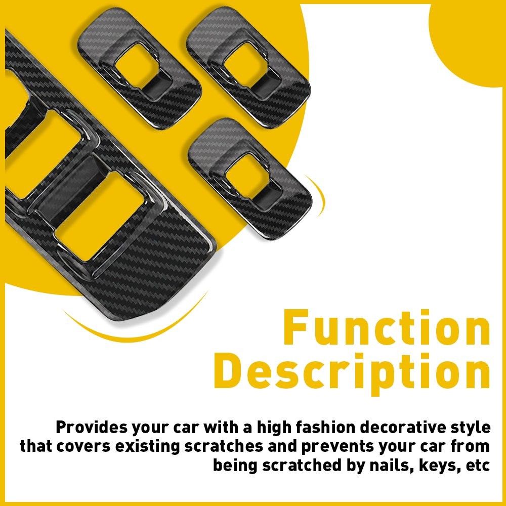 For 2015 2016 2017 2018 2019 Ford F-150 Door Window Switch Panel Control Covers