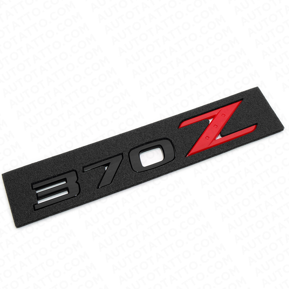 For Nissan 370Z Nismo Rear Bumper Trunk Letter Emblem Badge Sport Black Red
