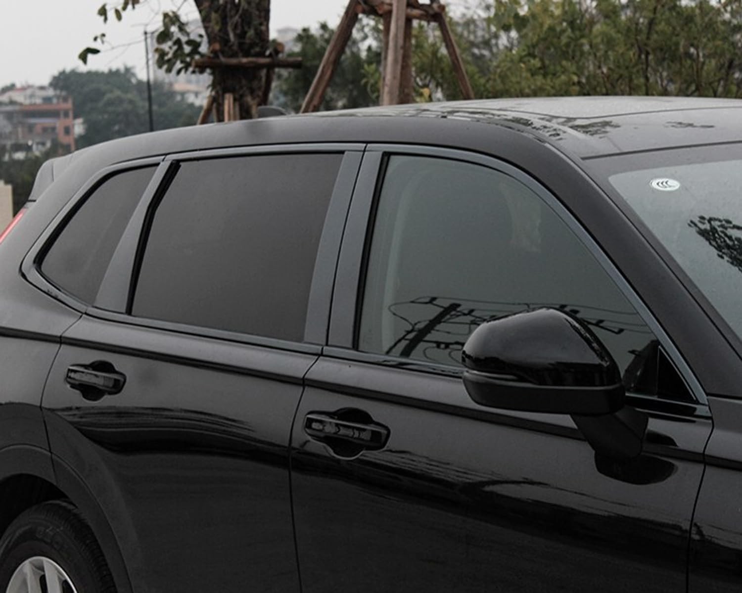 Car Window Strip Cover Trim Kit Gloss Black For Honda CRV CR-V 2023-2025