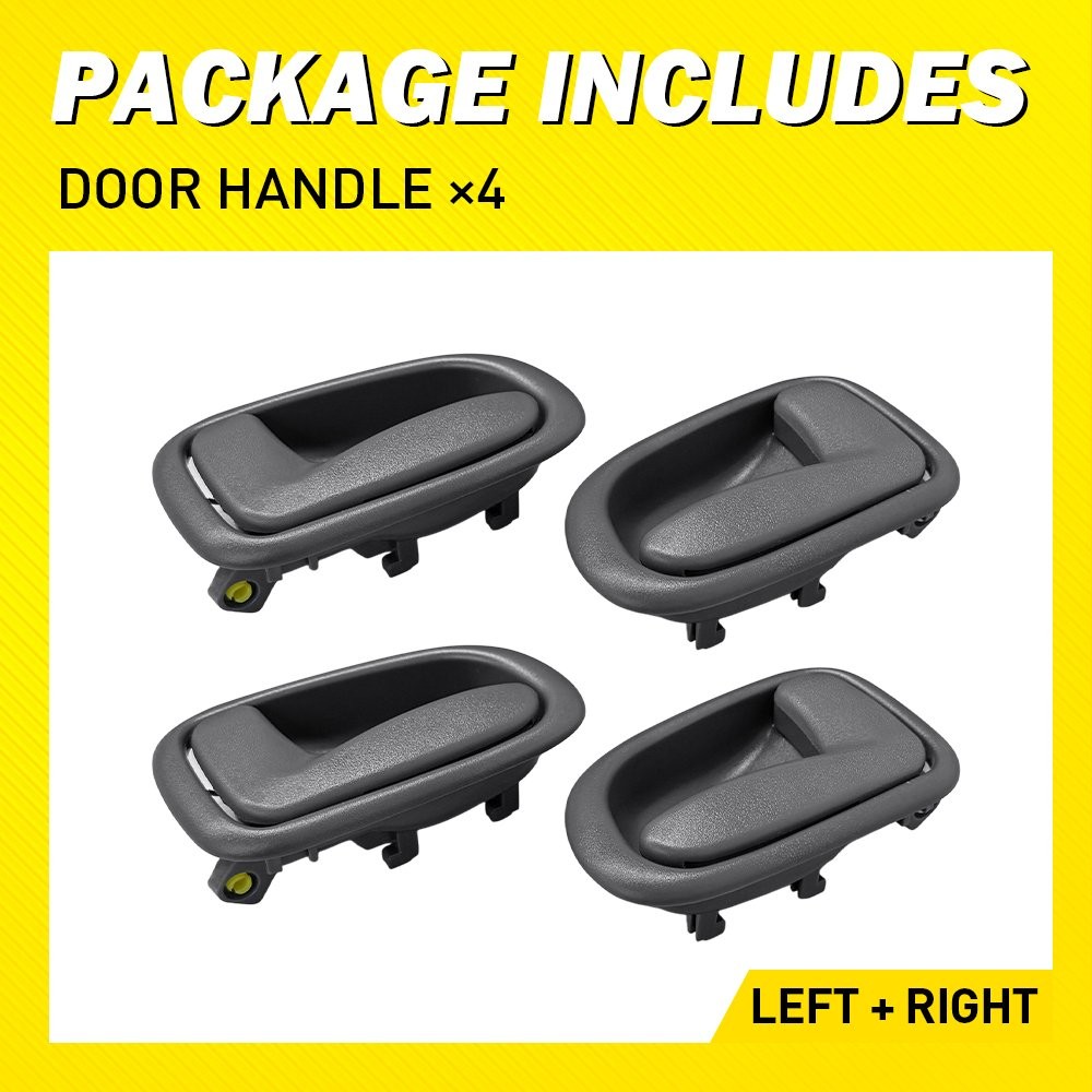 Left Right Front Rear Interior Door Handle Gray Fit 1993-97 Toyota Corolla 4-20X