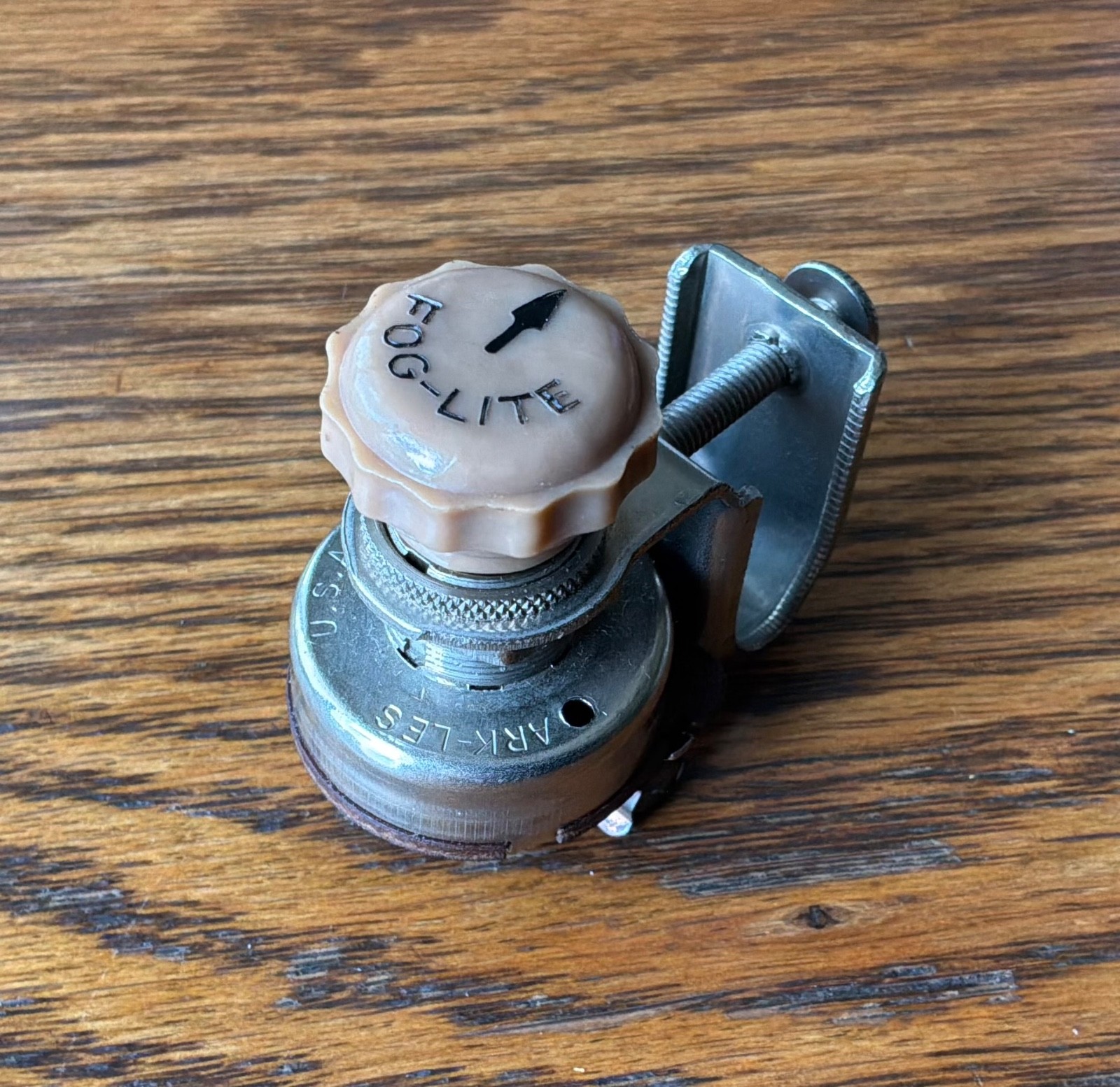 1930s 1940s 1950s ARK-LES FOG-LITE SWITCH ILLUMINATED vtg NOS dash accessory-