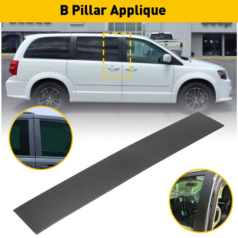 Right For 08-16 Town Country 08-20 GrandCaravan Front Door B Pillar Applique