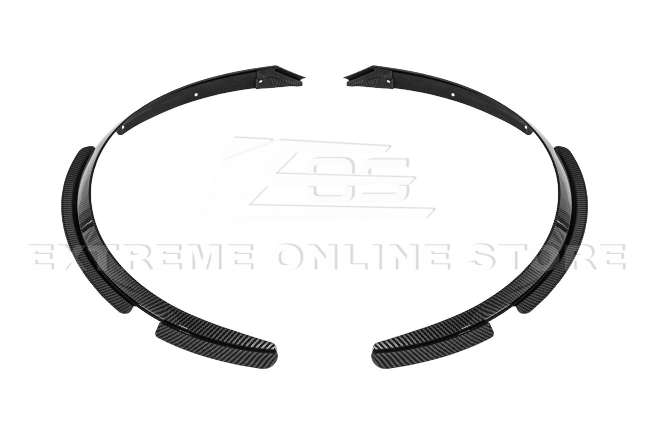 For 20-Up Corvette C8 Hydro-Dipped Carbon Fiber Front Rear Wheel Fender Mud Flap