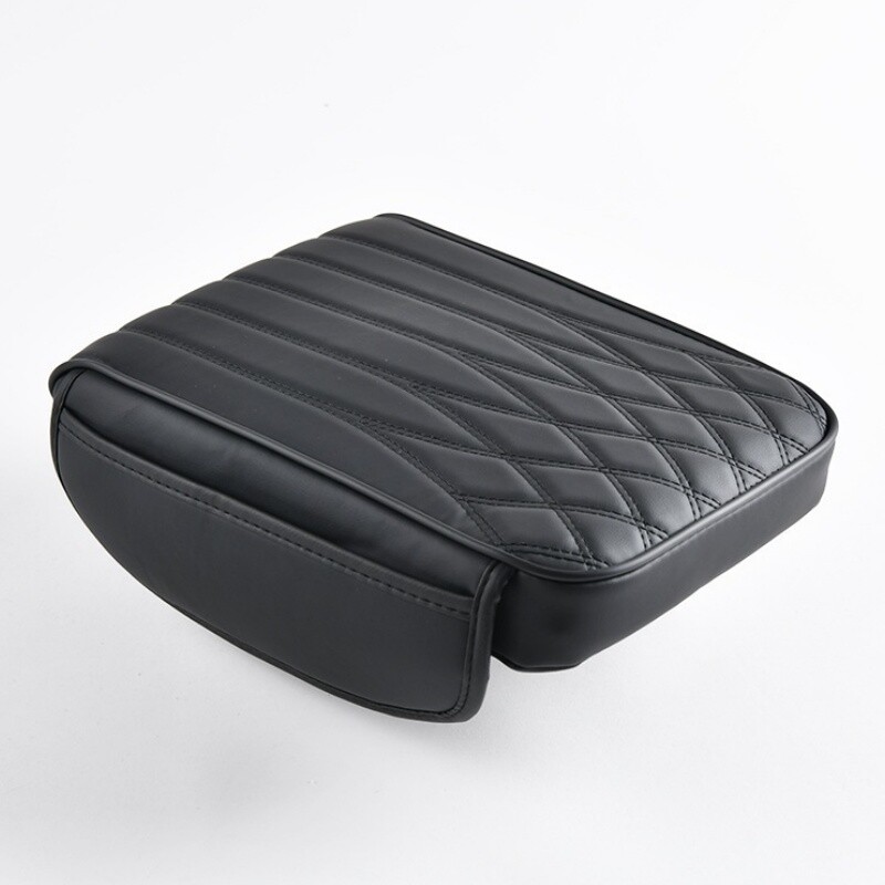 Car Center Console Cover Car Armrest Cover Cushion with 2 Storage Bags Universal