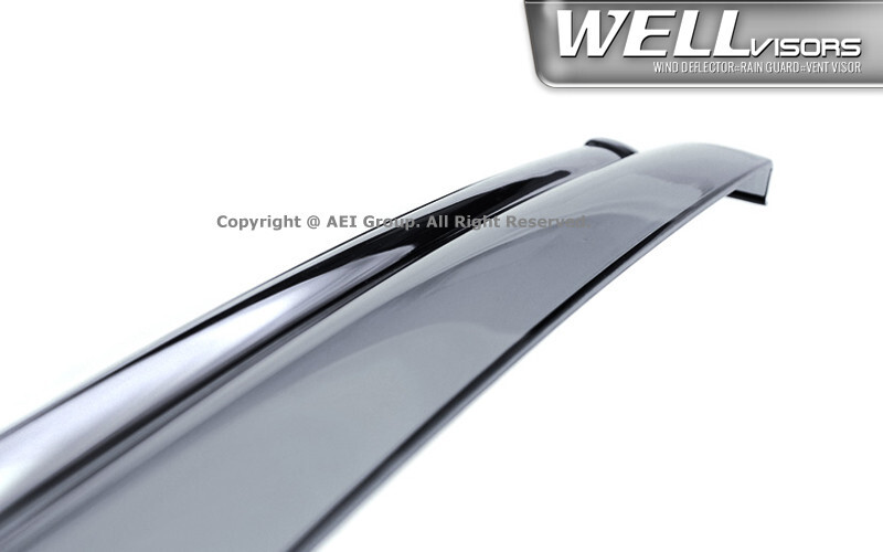 WELLvisors for Cadillac XTS SEDAN 13-19 Deflectors Window Side Visor Chrome
