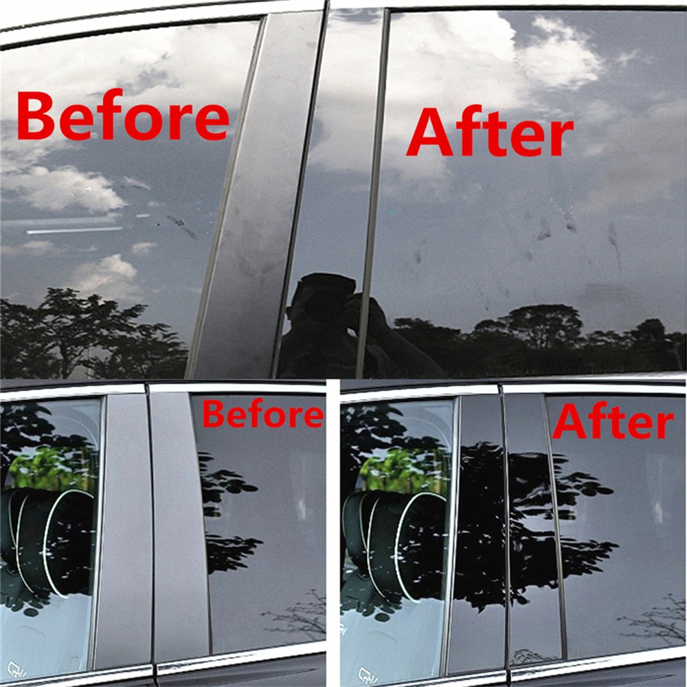 4Pcs For 2015-2021 Ford F-150 F150 Door Trim B Pillar Post Cover Glossy Black US