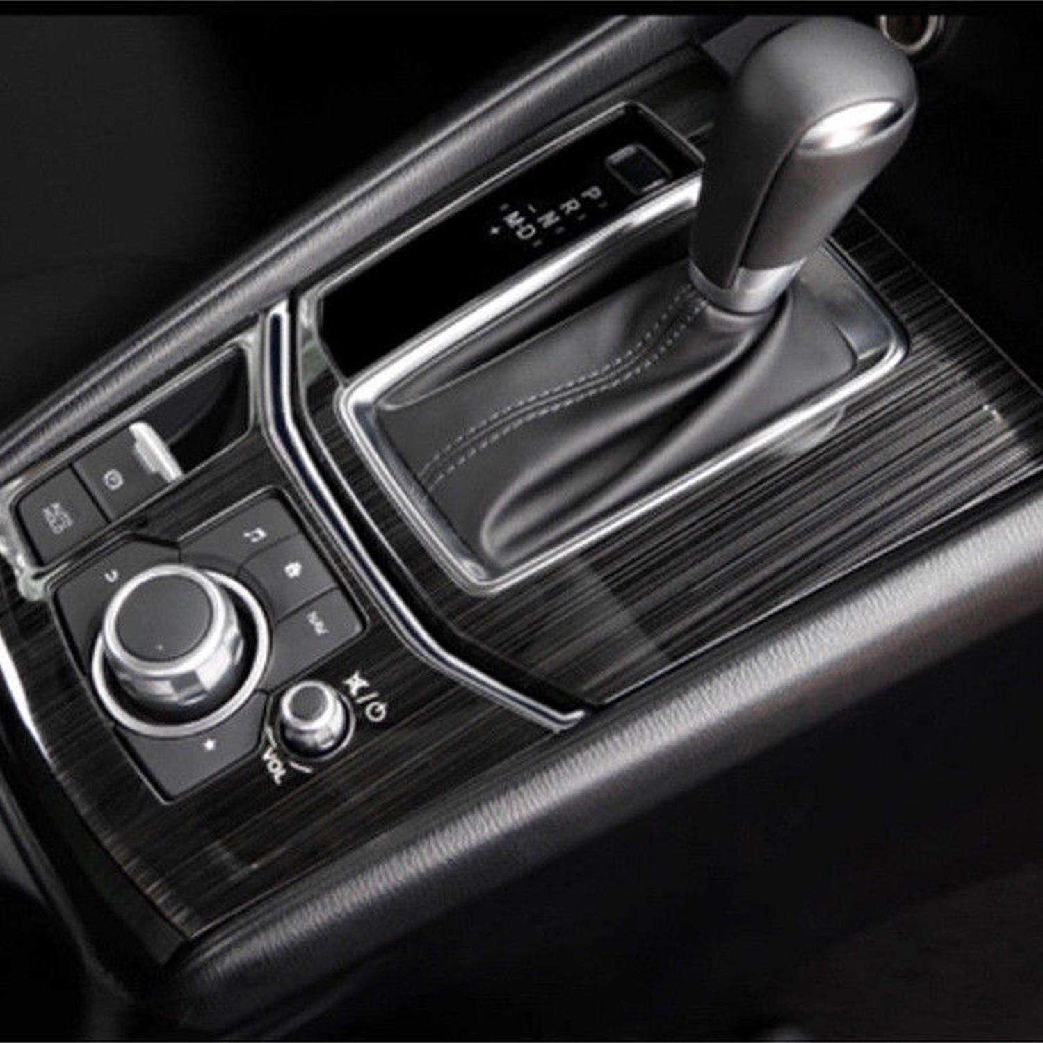 2Pack Interior Gear Shift Frame Cover Trim For Mazda CX-5 CX5 2017 2018 Decor A