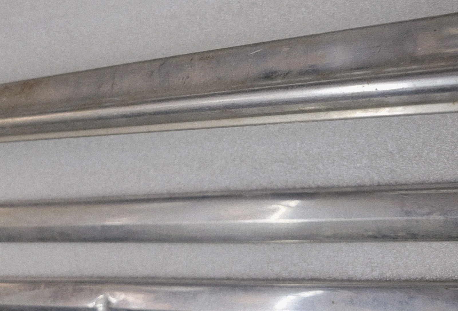 Lot of 3 Packard Exterior Chrome Trim Stainless Steel Trim Unknown Year 1950s?