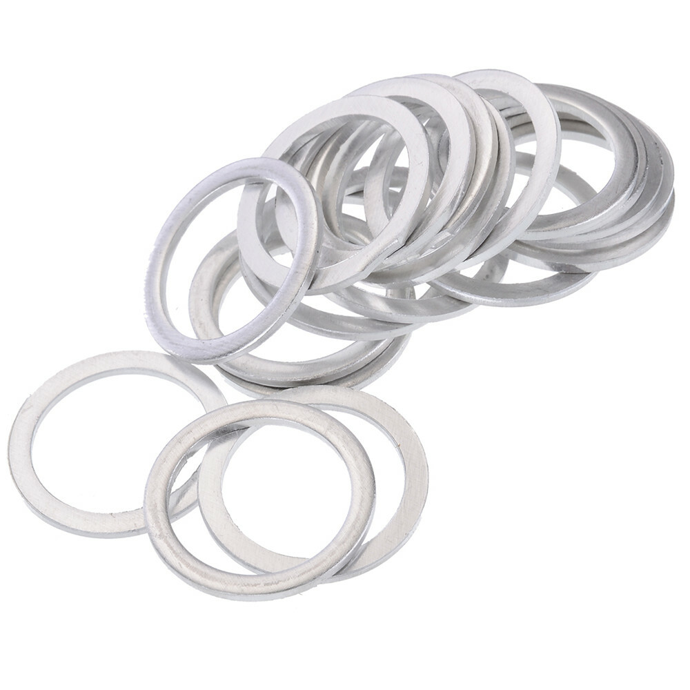 Set Of 450 18 Sizes Oil Drain Plug Crush Washer Gasket Aluminum Metal Washer