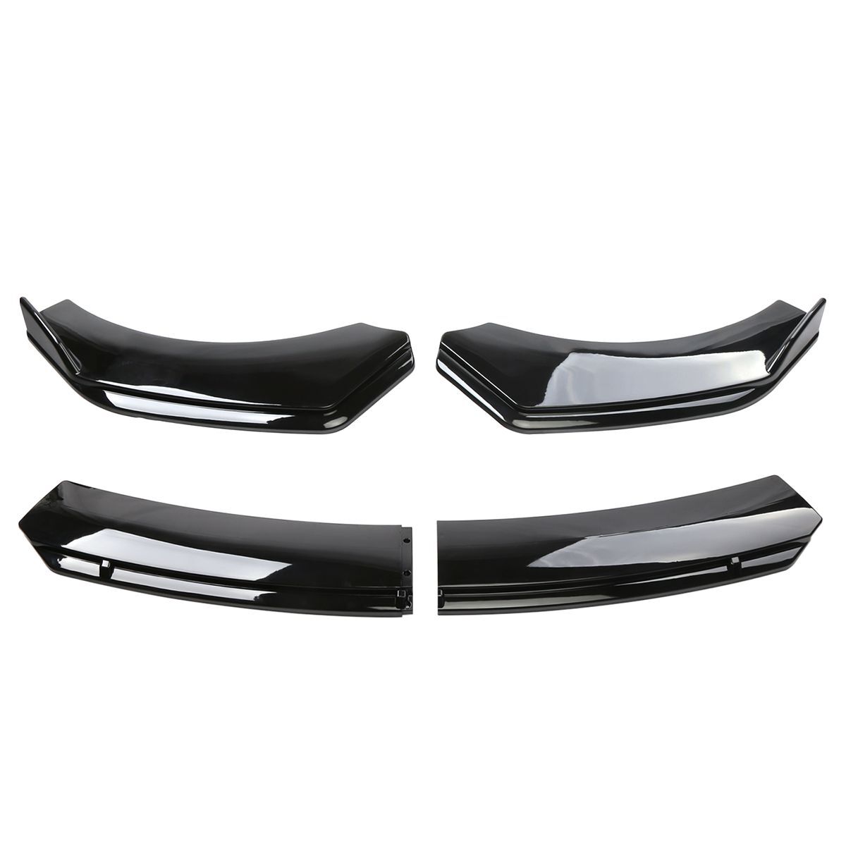 For Honda Odyssey 11-17 Glossy Black Front Bumper Lip Spoiler Splitter Body Kit
