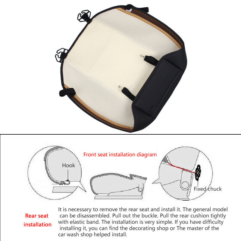 PU Leather Car Auto Cover Seat Deluxe Protector Cushion Suv Truck Front Covers