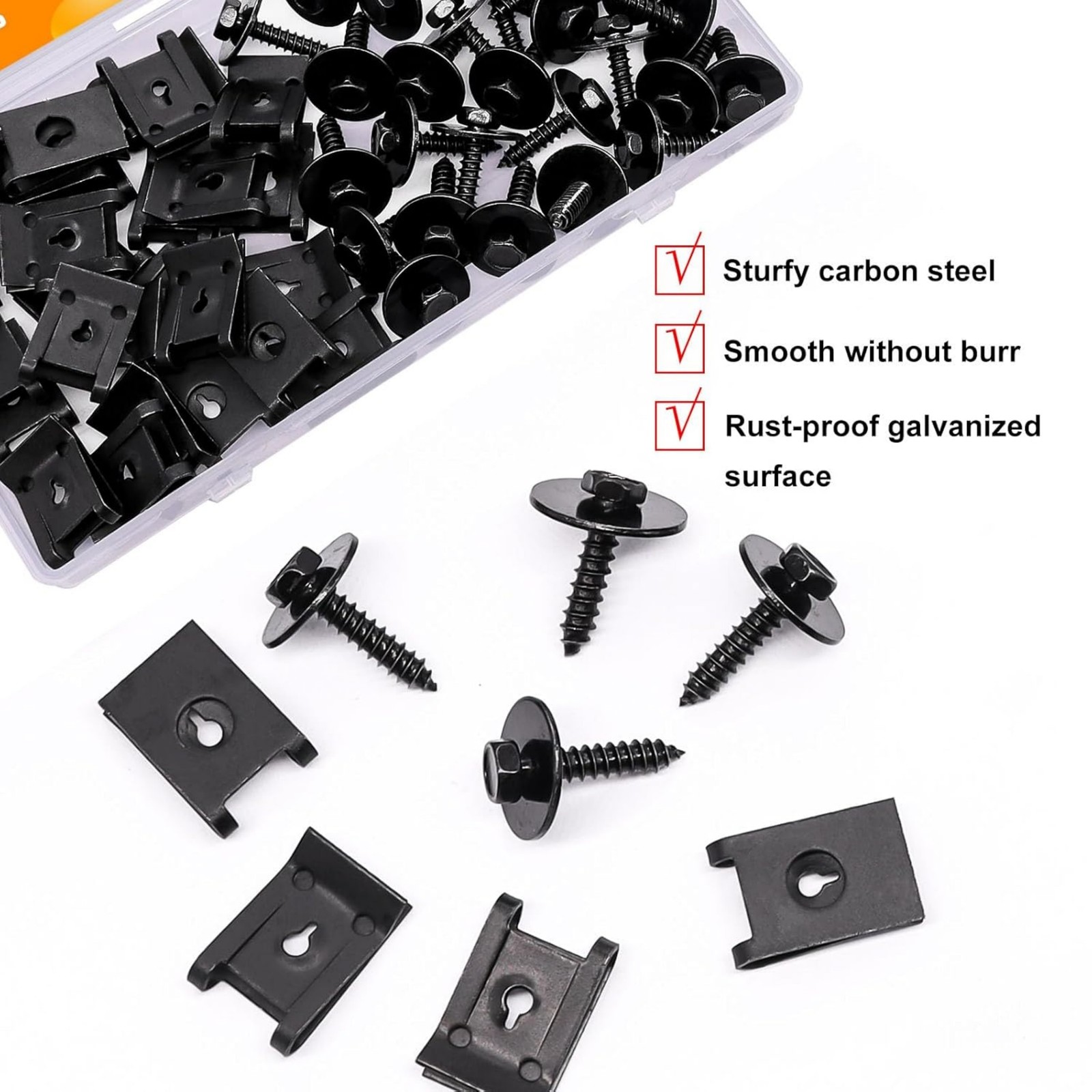 50X For Honda GMC Bumper Liner Fender Push Type Retainer Clips car Fastener