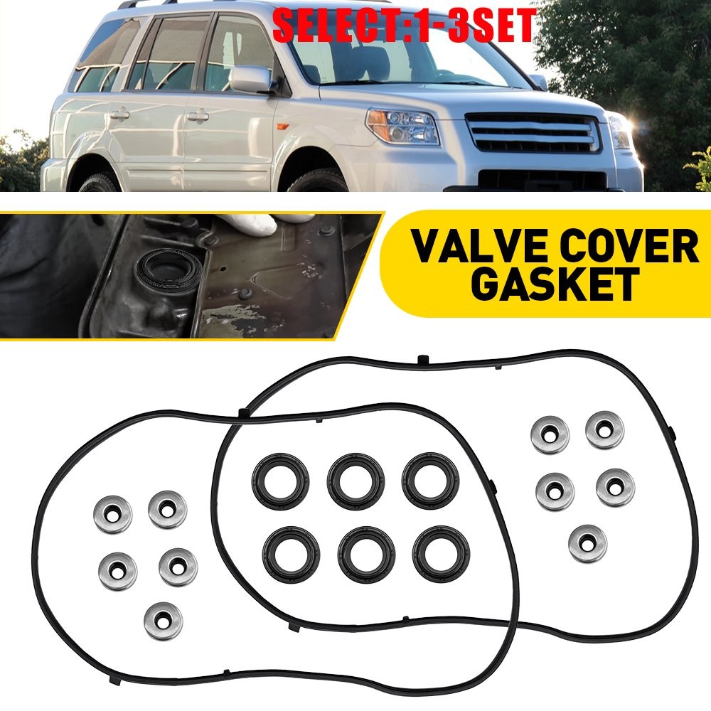 Valve Cover Gasket Kit Fit 2004-2008 Acura TL 2003-2009 MDX Honda Pilot V6 2-6X