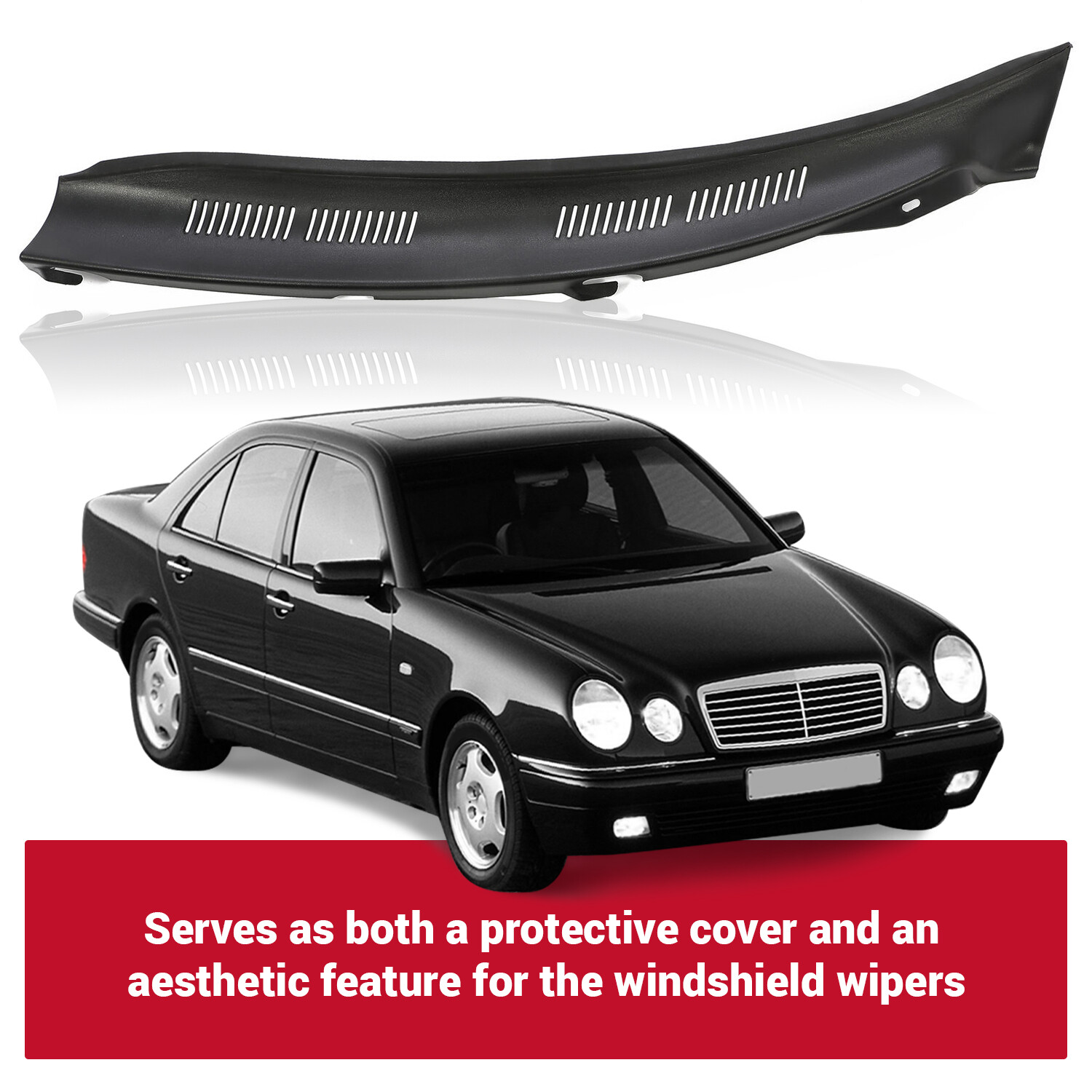 Windshield Wiper Cowl Screen Cover For Mercedes Benz W210 E-Class 1995-2003