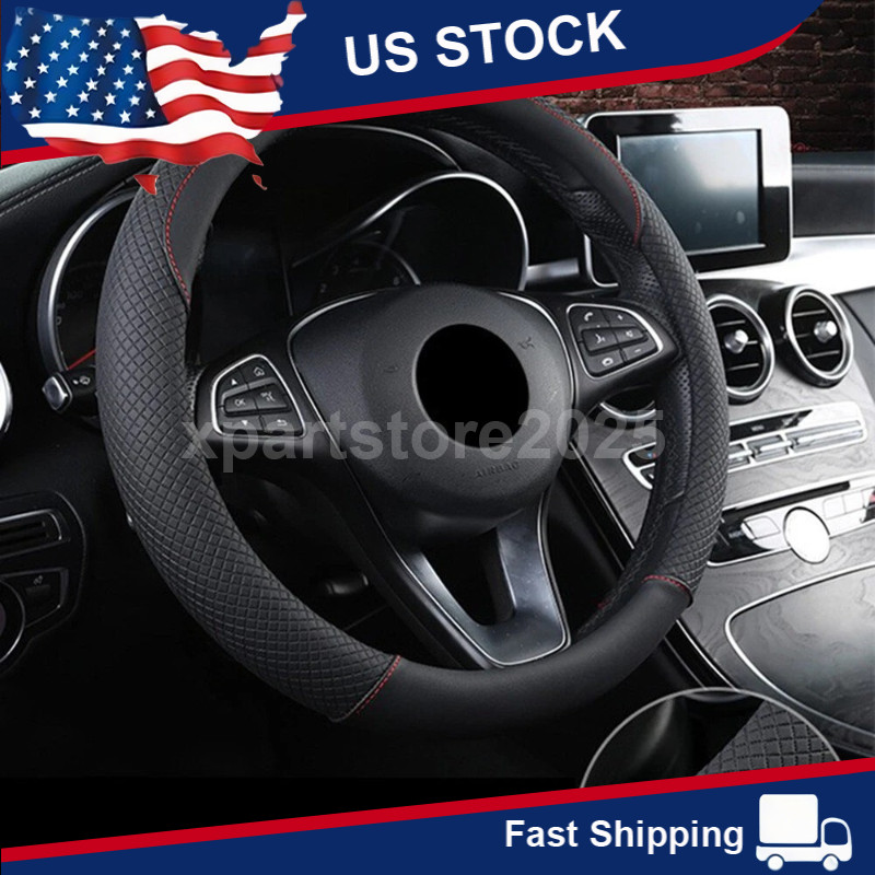 For Toyota Car Steering Wheel Cover Microfiber Leather Anti-slip Accessories NEW