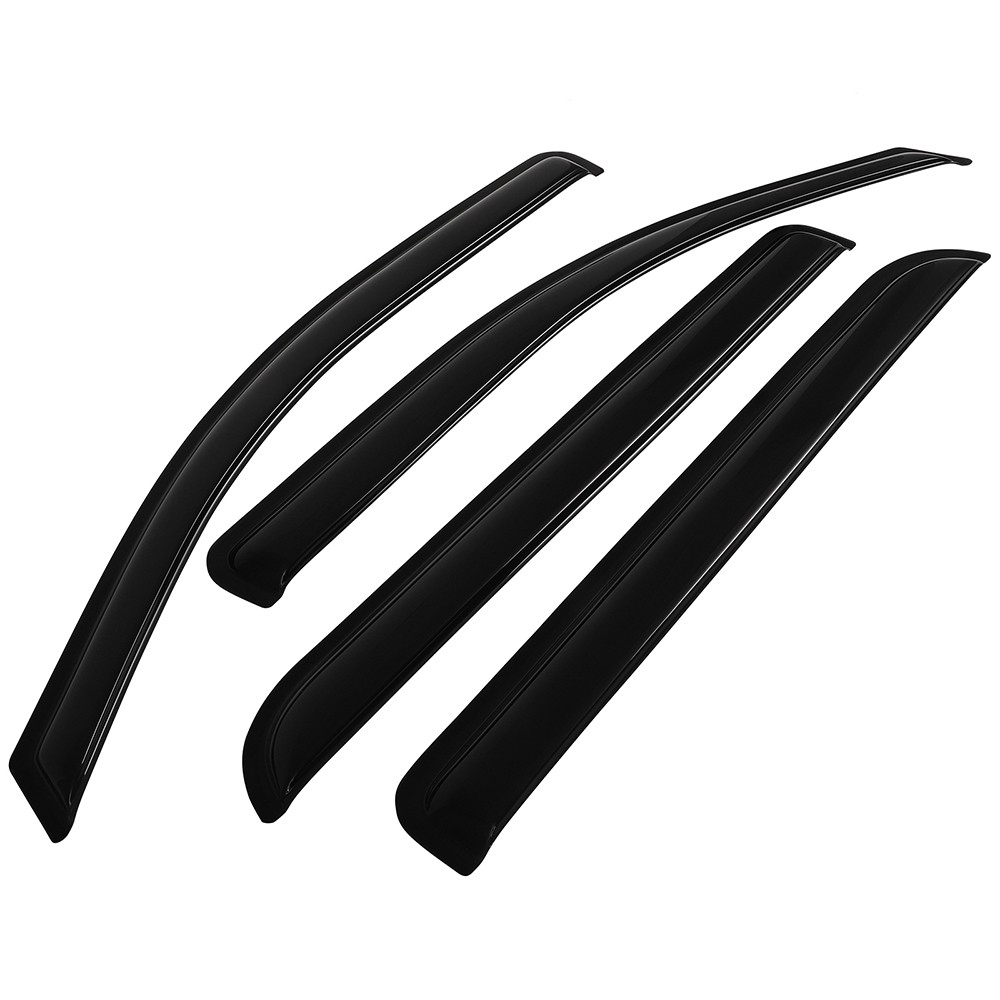 Window Visor Vent Shade For 14-20 Silverado/Sierra Crew Cab Wind Sun Rain Guard