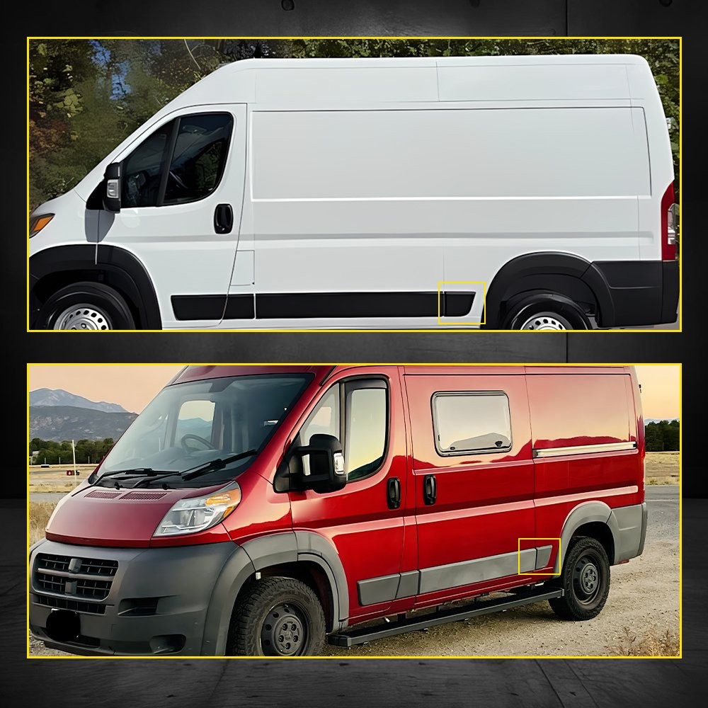 For 2014-2018 Ram ProMaster 1500-3500 Rear LH Door Trim Molding Cover US 1-10x