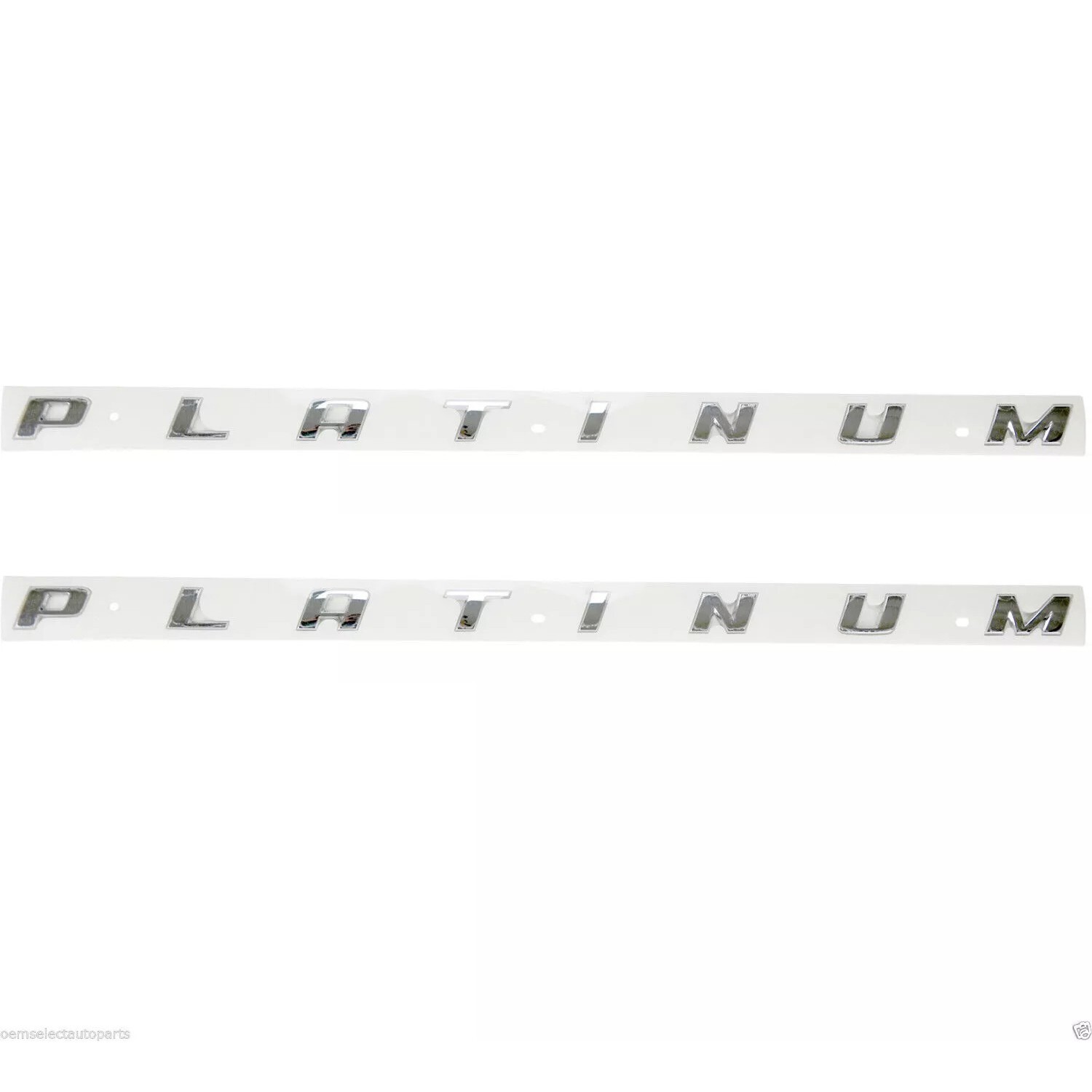 2Pc For Rear Bedside Letter Emblems 3D Badges Truck 29 inch Chrome