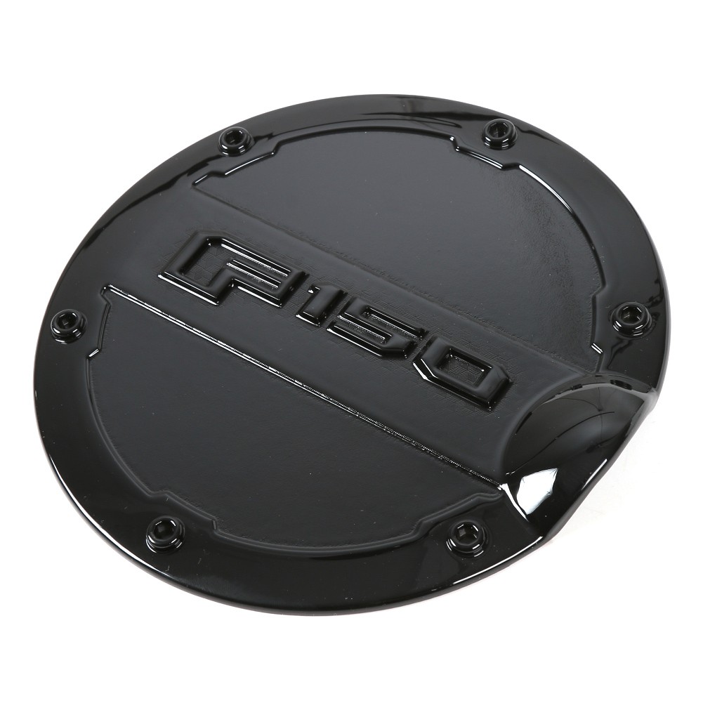 Fits 2015-20 Ford F-150 F150 Matte Black Gas Door Cover Fuel Tank Oil Cap Decor
