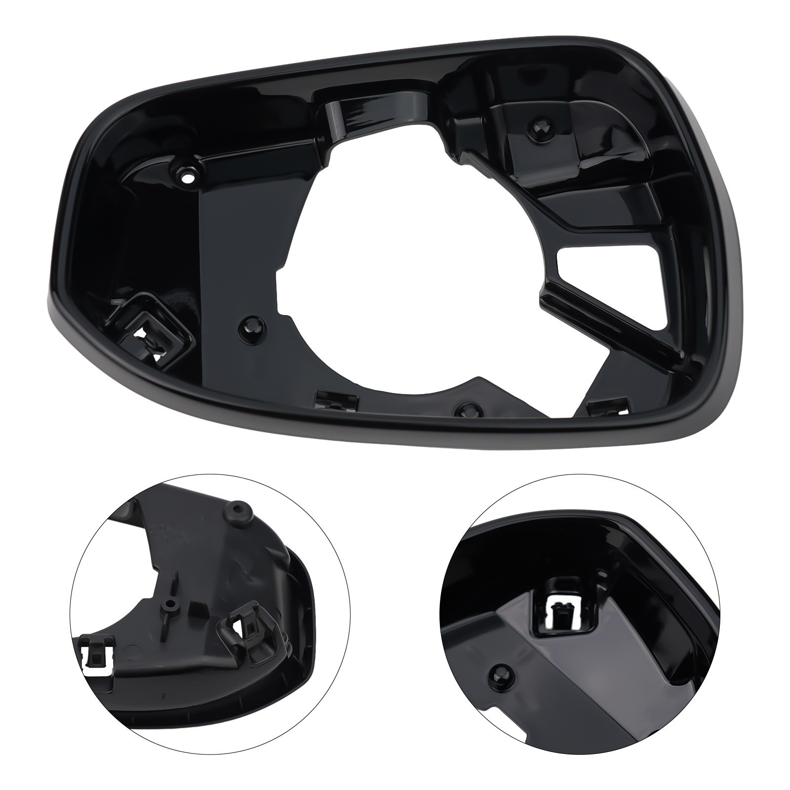 Sleek Black Mirror Frame Trim Replacement for Ford Fusion Perfect Fitment