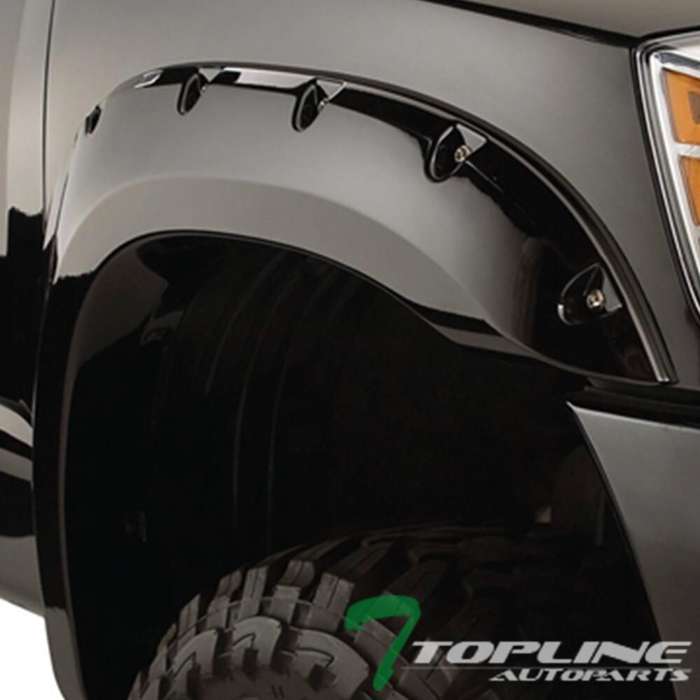 Topline For 2007-2014 Toyota FJ Cruiser Pocket Rivet Style Fender Flares 6p -Blk