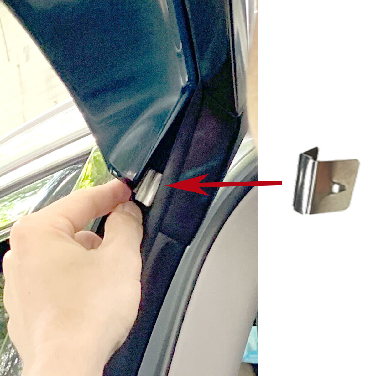 In-Channel Mount Rain Guard Window Visor Fits 17-19 Nissan Titan XD Regular Cab