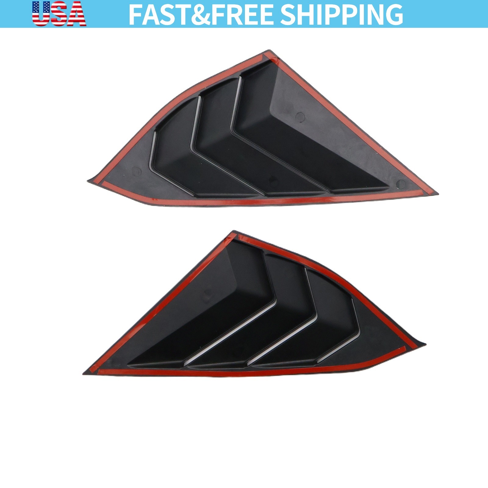 Side Window Louvers Cover For 2018-2020 Honda Accord Glossy Auto Accessories