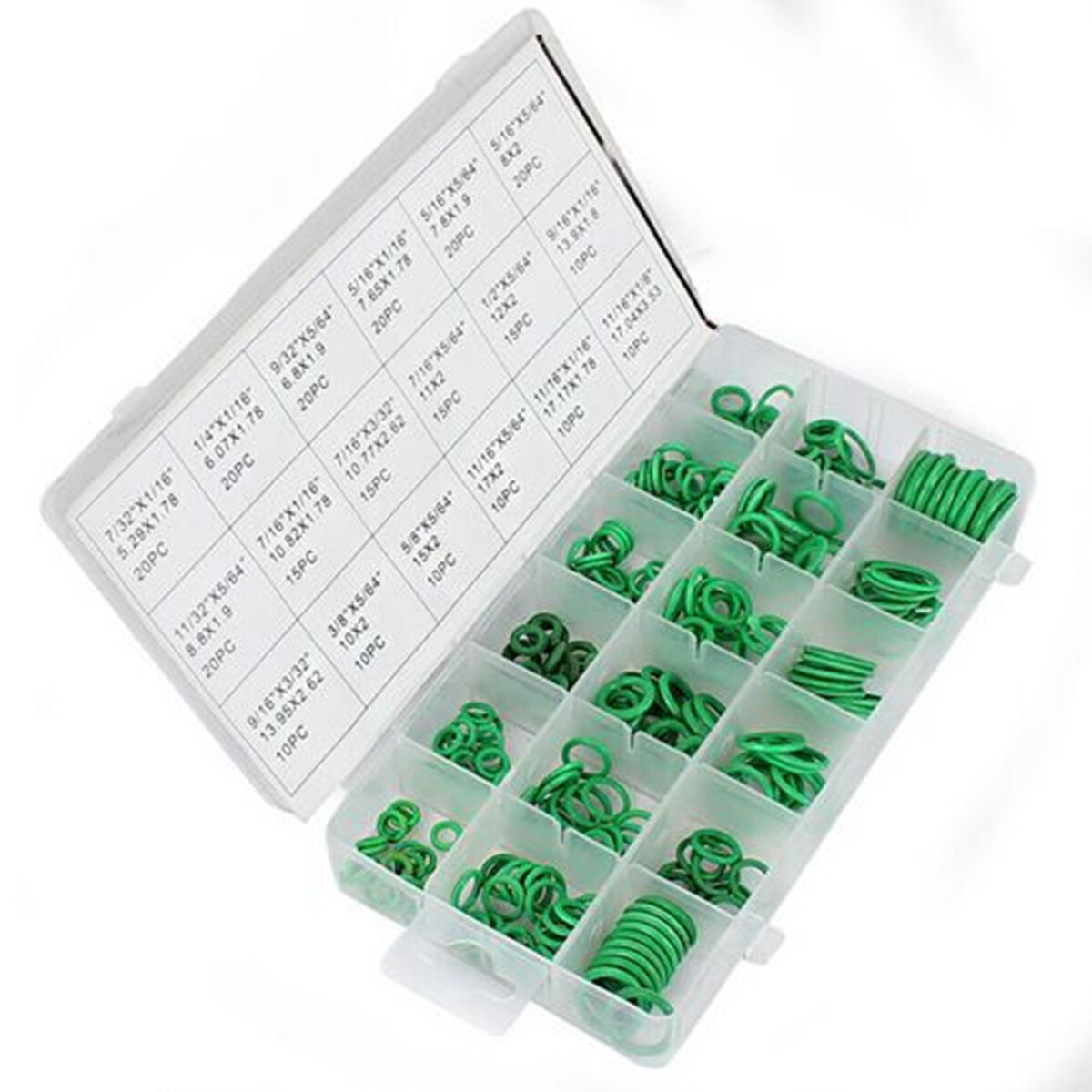 Car A/C Repair O-Ring Air Conditioning Refrigerant Seal Gasket Trim 270Pcs/Set